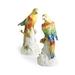 Chelsea House 2 Piece Parakeet Figurine Set Porcelain/Ceramic in Green/Red/White | 12 H x 6 W x 5.5 D in | Wayfair 380700