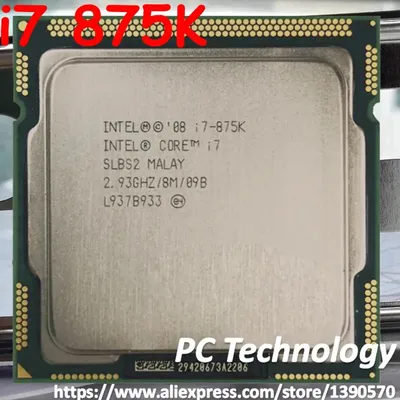 Origina Intel Core i7 875K CPU 2.93GHz 8M façades-Core Lincome 1156 95W Processeur i7-875K CPU de
