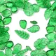 Perles en cristal Transparent mixte Style feuille verte en verre tchèque pour la fabrication de