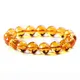 Bracelet en Citrine jaune naturelle véritable pour hommes et femmes perles rondes transparentes