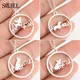 SMJEL-Collier pendentif chien dessin animé pour femme tour de cou patte de battement de cœur