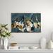 Signature Crane Love by Oliver Gal - Canvas Art Print w/ Hand-painted Gold Embellishments Canvas in Blue/Brown/Gray | 16 H x 24 W x 1.5 D in | Wayfair