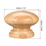Round Pull Knob Handle Cabinet Furniture Bedroom Kitchen Drawer 10pcs - 33mmx25mm(D*H)-10pcs