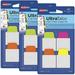 Avery Mini Ultra Tabs 1 x 1.5 2-Side Writable Assorted Neon Colors 40 Repositionable Tabs Per Pack 3 Packs 120 Tabs Total (74759)