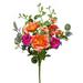 Primrue Polyester Mixed Floral Arrangement Fabric in Orange, Size 16.5 H x 12.0 W x 12.0 D in | Wayfair FB12E4C8649C4FA98A0A3C2838077786
