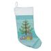 The Holiday Aisle® Christmas Stocking Polyester in Blue/Green | 18 H x 13.5 W in | Wayfair 6326C974BF124798A6C3C3E7B39C0FDA