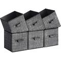 Latitude Run® Foldable Fabric Storage Bin Set Fabric in Gray | 11 H x 10.2 W x 10.2 D in | Wayfair 31F001946A044461A519F196B5248061