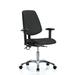 Orren Ellis Vinyl ESD Chair - Desk Height w/ Medium Back, Seat Tilt, Adjustable Arms | 43.5 H x 27 W x 25 D in | Wayfair