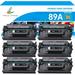 True Image Compatible Toner Cartridge with Chip for HP CF289A CF289X LaserJet Enterprise MFP M528dn M528f Flow MFP M528c M528z M507x M507n M507dn Printer(Black 6-Pack)