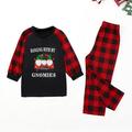 POROPL Family Christmas Pajamas Set Family Pajamas Matching Sets Holiday O-Neck Long Sleeve Letter Print Pullover Letter Print Pajamas For Family