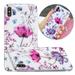 iPhone XS Max Case Mantto Hybrid Shockproof Soft TPU Silicone Rubber Bumper Patterned Painted Print Wireless Charging Protective Back Phone Cover For Apple iPhone XS Max Lotus