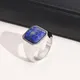 Bagues de mariage pour hommes bijoux de doigt à la mode pour adolescents bagues Lapis Lazuli en