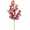 Set 6 Rami Tralcio Bacche e Ilex H76 cm Rosso