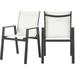 Meridian Furniture Nizuc Off White Fabric Outdoor Patio Dining Chair (Set of 2)