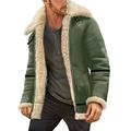 Men Autumn And Winter Plus Size Coat Lapel Collar Long Sleeve Padded Leather Jacket Vintage Thicken Coat Sheepskin Jacket A7x Jacket