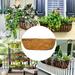 1 Pack Trough Coconut Liners - 24 inch 100% Natural Coconut Coir Fiber Replacement Planter Basket Liners for Garden Window Flower Box Wall Planter Basket Fence Trough Planter Vegetables Pot