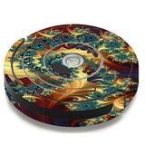 Skin Decal For Irobot Roomba 650 655 Vacuum / Trippy Floral Swirl