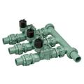 Orbit 3-Valve Heavy-Duty Pre-Assembled Valve Manifold for Poly Pipe 5 lbs.