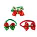 NUOLUX 3Pcs Pet Bow Tie Christmas Themed Pet Tie Dog Bowknot Collar Pet Decoration for Pet Dog Cat