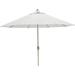 Hanover Traditions 11 FT Market Outdoor Umbrella with Tilt Crank Lever Rust-Resistant All-Weather - TRADUMB-11-BE