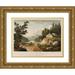 William Guy Wall 18x15 Gold Ornate Wood Frame and Double Matted Museum Art Print Titled - View Near Fishkill (1823-1824)