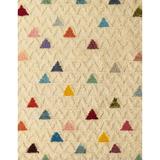 Ahgly Company Indoor Rectangle Abstract Brown Gold Solid Area Rugs 8 x 10