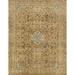 Ahgly Company Machine Washable Indoor Rectangle Abstract Light Brown Area Rugs 8 x 10