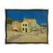 Stupell Industries The Yellow House Vinvent van Gogh Classic Painting Painting Luster Gray Floating Framed Canvas Print Wall Art Design by one1000paintings