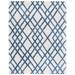 SAFAVIEH Berber Shag Kyle Geometric Area Rug Ivory/Blue 9 x 12