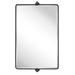 Lutalo Beveled Bathroom / Vanity Mirror 20 x 33 - Black