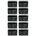 12V 9Ah SLA Battery Replacement for Motorola LCR12V72PL - 10 Pack