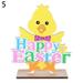 Craft DIY Wooden Home Decoration Happy Easter Bunny Egg Easter Rabbit Easter Desktop Ornament 5