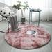Round Rug for Bedroom Super Fluffy Circle Rugs for Baby Nursery Fuzzy Plush Carpet for Children Kids Room Cute Soft Shaggy Rug for Girls Home Decor