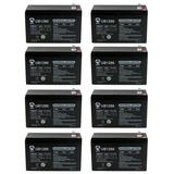 12V 9Ah SLA Battery Replacement for Cyberpower CP1500AVRLCD - 8 Pack
