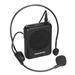E126A Sound Amplifier Portable Rechargeable Mini Voice Amplifier with Wired Headmount Microphone & Waistband for for Teaching Singing Training Presentation