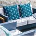 Bayou Breeze Blend Throw Square Indoor/Outdoor Pillow Cover & Insert Polyester/Polyfill blend in Blue | 20 H x 20 W x 5.25 D in | Wayfair