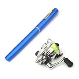 Vistreck Pocket Collapsible Fishing Rod Reel Combo Mini Pen Fishing Pole Kit Telescopic Fishing Rod Reel Combo Kit