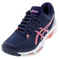 Asics Women`s Solution Speed FF 2 Tennis Shoes Peacoat and Smokey Rose ( 7 )