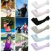 PENGXIANG 6 Pair UV Sun Protection Cooling Arm Sleeves Long Sun Protective Sleeves for Men Women 6 Colors