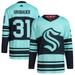 Men's adidas Philipp Grubauer Teal Seattle Kraken Reverse Retro 2.0 Authentic Player Jersey