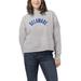 Women's League Collegiate Wear Heather Gray Delaware Fightin' Blue Hens 1636 Boxy Sweatshirt