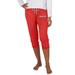 Women's Concepts Sport Red Tampa Bay Buccaneers Quest Knit Capri Pants