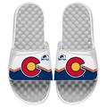 Men's ISlide White Colorado Avalanche Special Edition 2.0 Slide Sandals