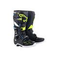 Alpinestars Motocross Mens Tech 7 Boots-Black/Enamel Blue/Yellow Fluo-14