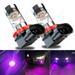 2X H8 H9 H11 LED Bulbs Fog Driving Lights DRL Lamp 14000K Pink Purple High Power