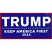 Lot of 6 Trump Keep America First 2024 Blue With Red Border Decal Bumper Sticker