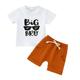 Toddler Boy Soccer Clothes Toddler Boys Short Sleeve Letter Printed T Shirt Tops Shorts Sports Outfits Tracksuit Kid Boy
