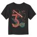 Toddler s Star Wars Darth Vader 3rd Birthday Abstract Background Graphic Tee Black 2T