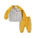Bodysuits Baby Children Kids Toddler Baby Boys Girls Long Sleeve Cute Cartoon Animals Coats Outwear Patchwork Sweatshirt Trousers Pants Tracksuit Outfit Set 2PCS Clothes Set Kid Girl