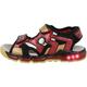 Geox J Android Boy Sandal, Black/RED, 25 EU